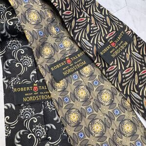Lot of 3 Vintage Robert Talbott Ties Best of Class 100% Silk Hand Made Classic